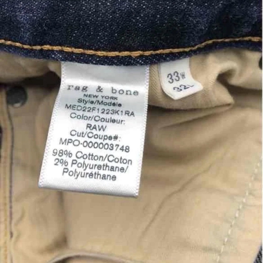 Rag & Bone Indigo Slim Jeans - Picture 6 of 8